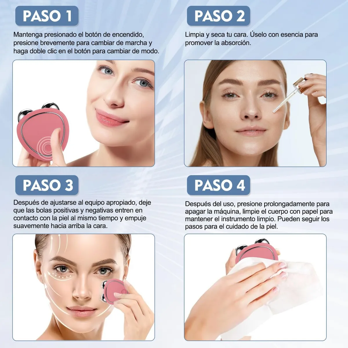 VivaSkin™- MASAJEADOR FACIAL CON MICROCORRIENTE
